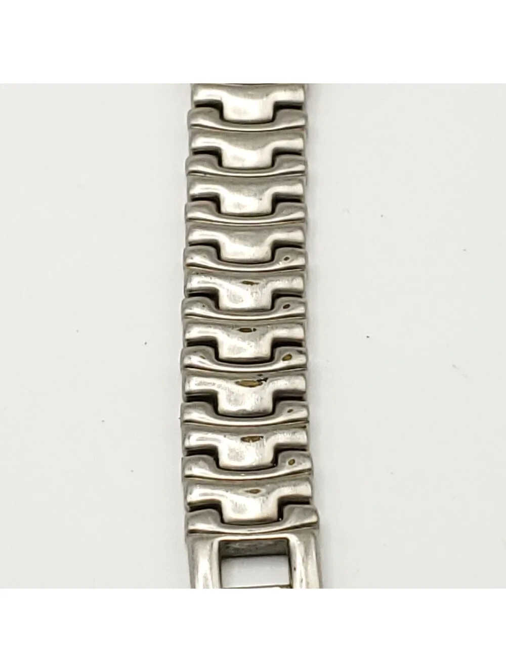 Guess Blue Dial Watch Women 22mm Silver Tone New Battery